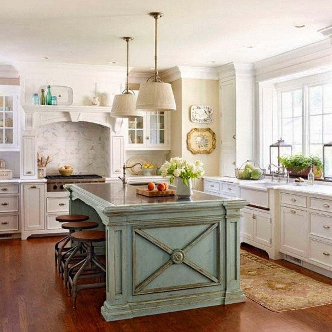 White Country  French Kitchen  Cabinets  25 Gorgeous French 