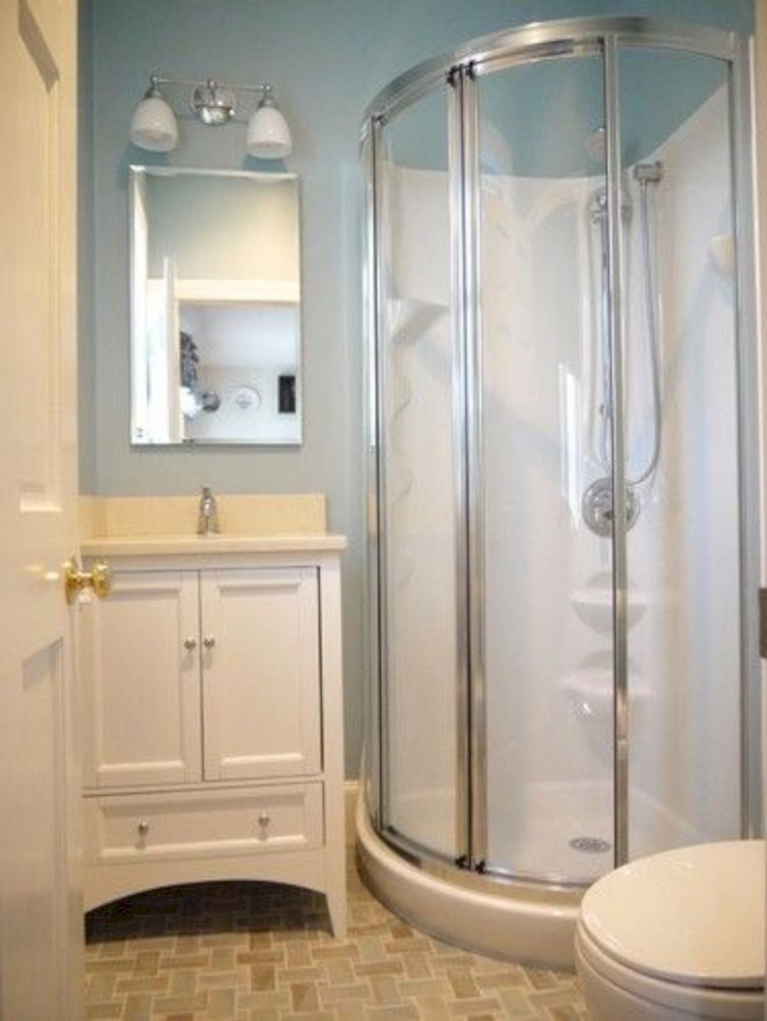 Corner Shower For Small Bathroom, Round Bathroom Showers