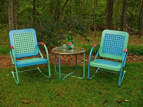Vintage Metal Lawn Chairs You Ll Love In 2021 Visualhunt Vintage Metal Lawn Chairs You Ll Love, Retro Metal Outdoor Furniture