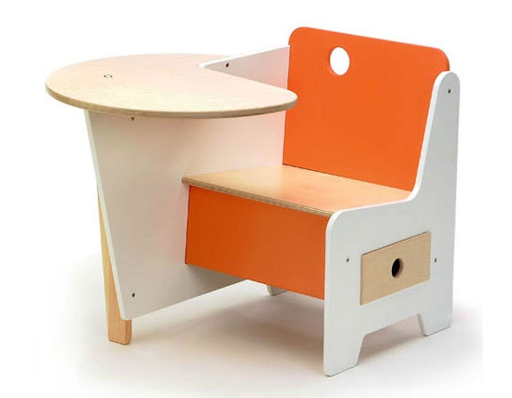 kids wooden desk and chair