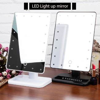 20 LEDs Lighted Make up Cosmetic Bathroom Mirror ...