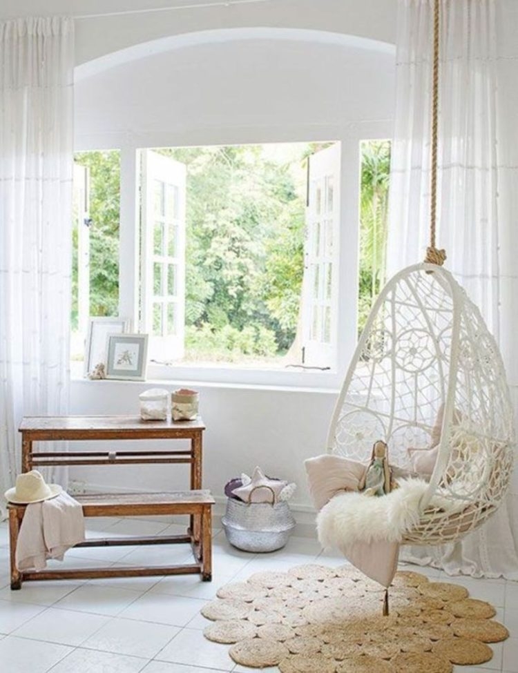 Hanging Chair Room Decor, Swing Chair Living Room Ideas