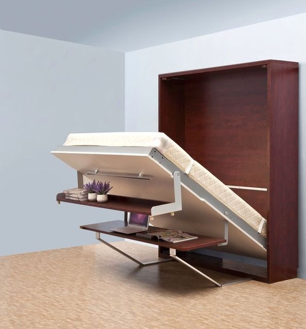 Murphy Bed With Desk Visualhunt, Foldable Twin Murphy Bed