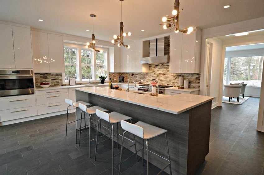 35 Large Kitchen Islands with Seating (Pictures ...