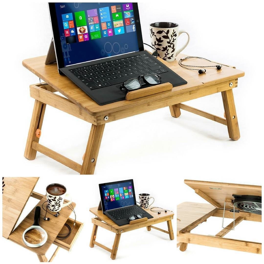 Aleratec Natural Bamboo Laptop Cooling Stand Up To 15in ...