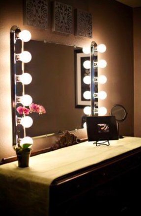 50 Vanity Mirror With Light Bulbs, Lights To Go Around Mirror