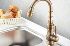 Antique Brass Kitchen Faucet