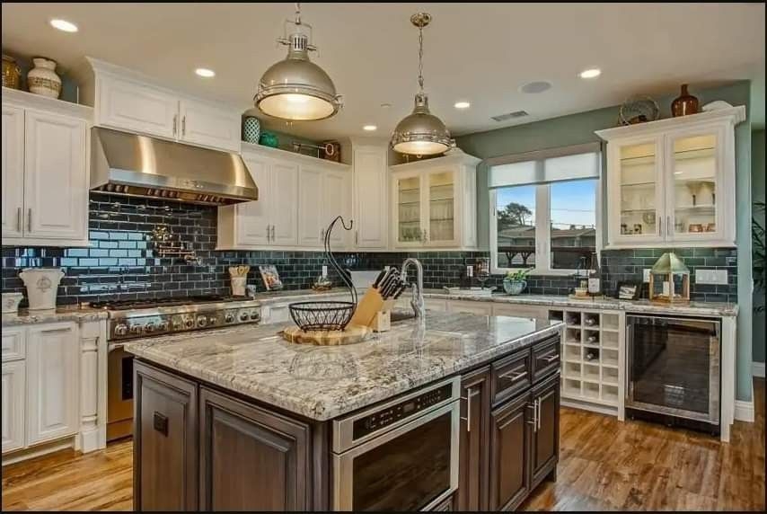 Antique White Kitchen Cabinets You Ll, Off White Kitchen Cabinets With Granite Countertops