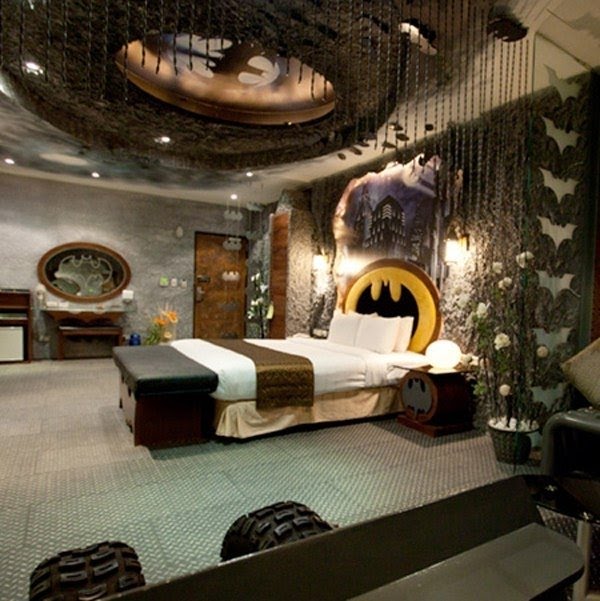 batman themed baby room