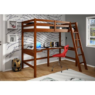 Bedroom. Delectable Full Size Loft Bed With Stairs For ...