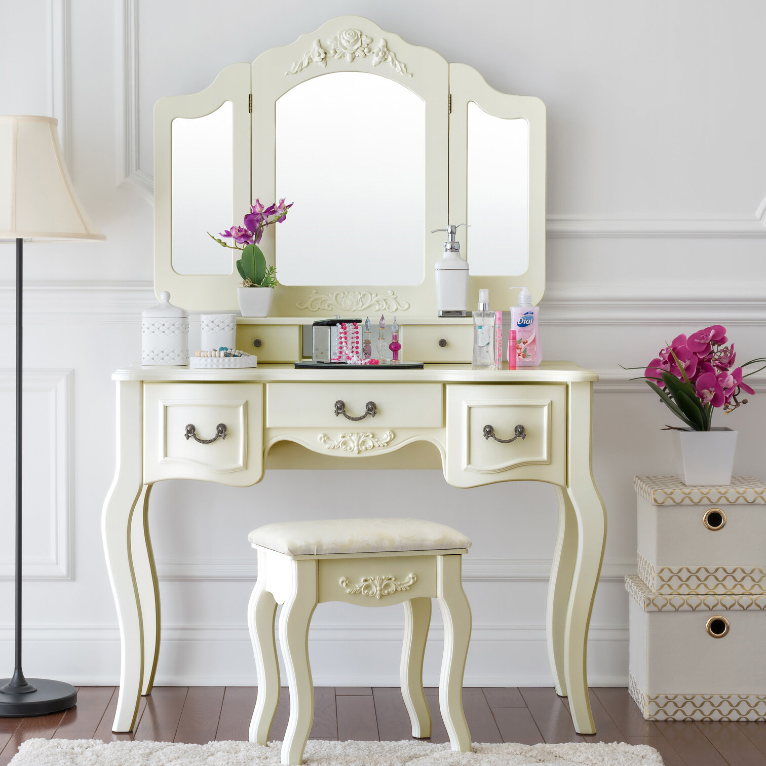Benson Vanity Set with Mirror