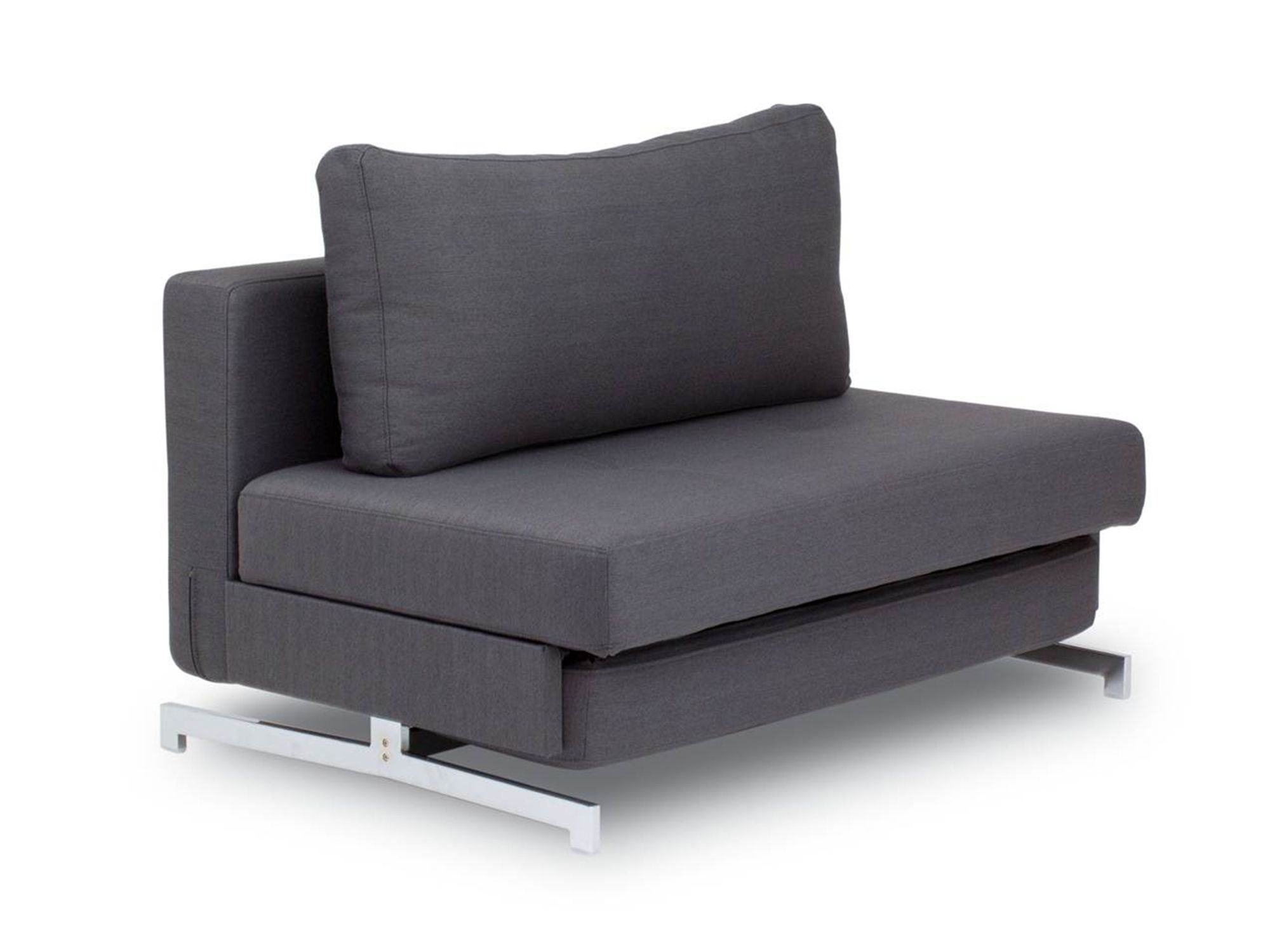 кресло кровать серого цвета