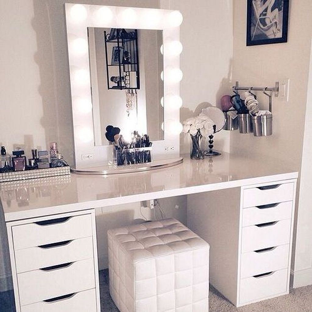 Makeup Vanity Table With Lights, Hollywood Vanity Desk With Lights