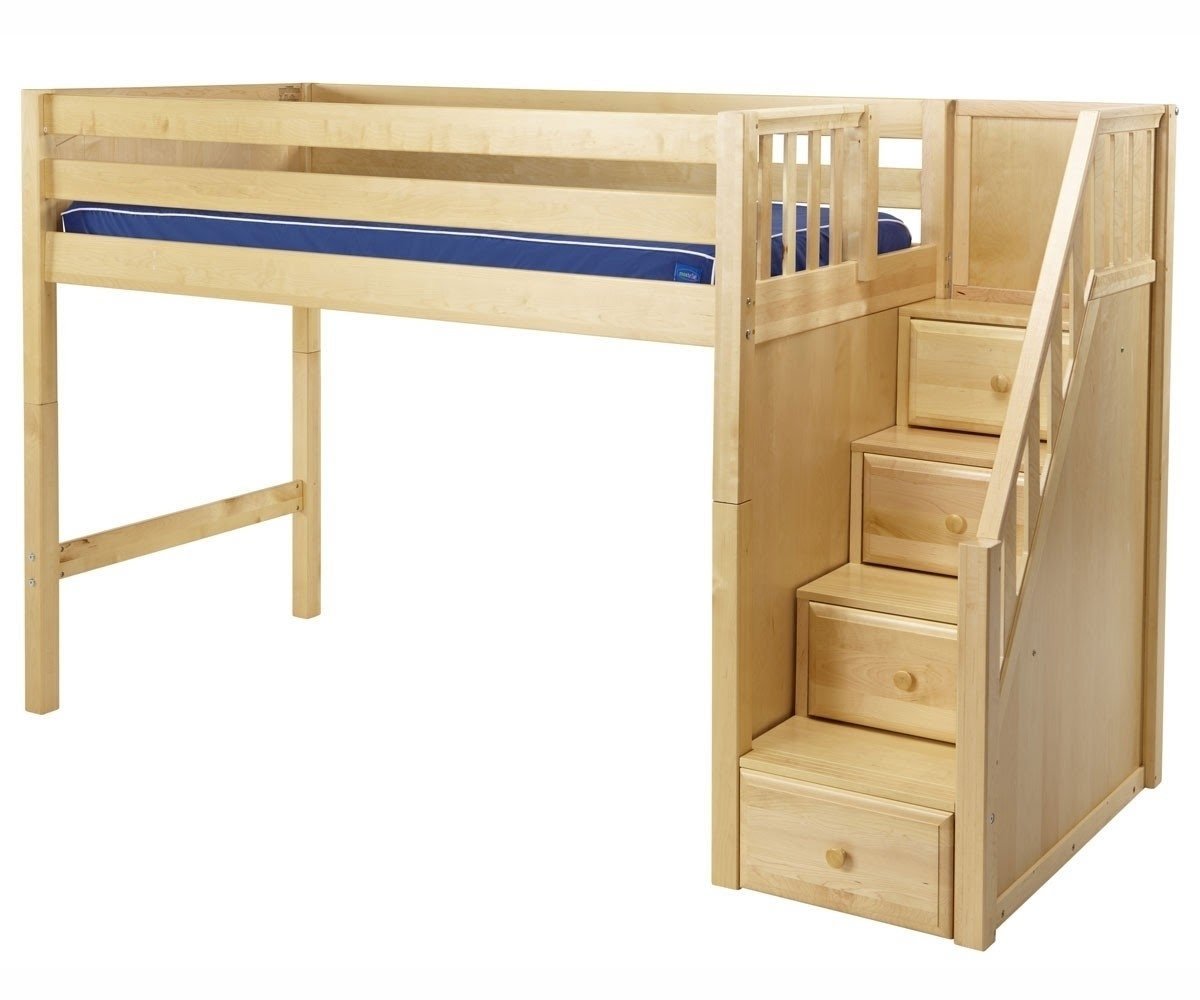 cabin bed with storage steps