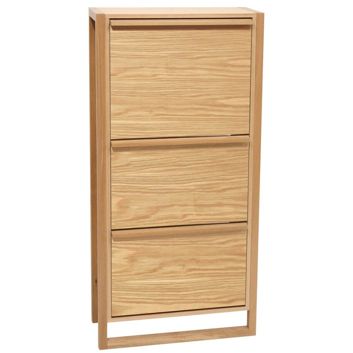 Buy John Lewis Tall Shoe Storage Cabinet, Oak | John