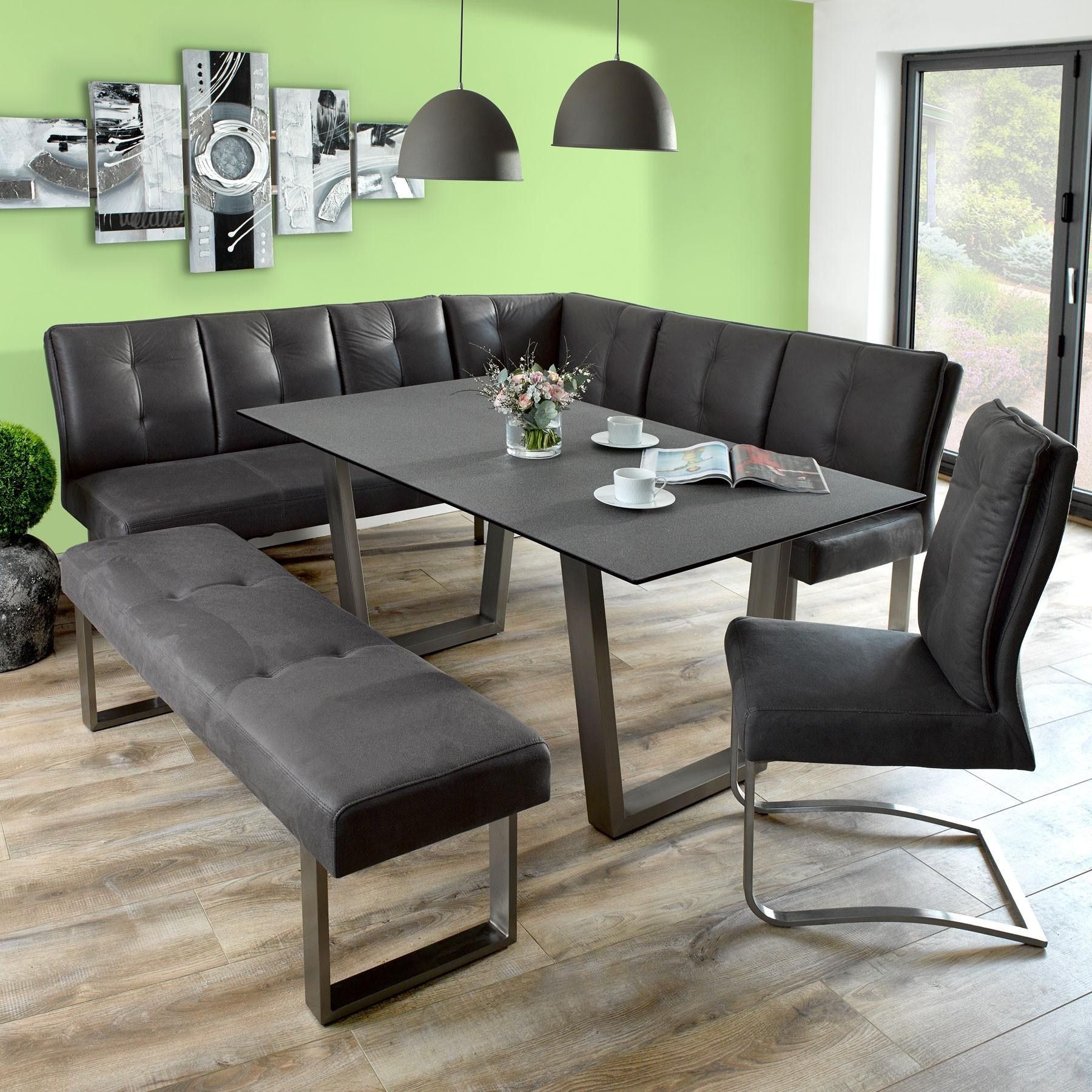 contemporary corner dining set