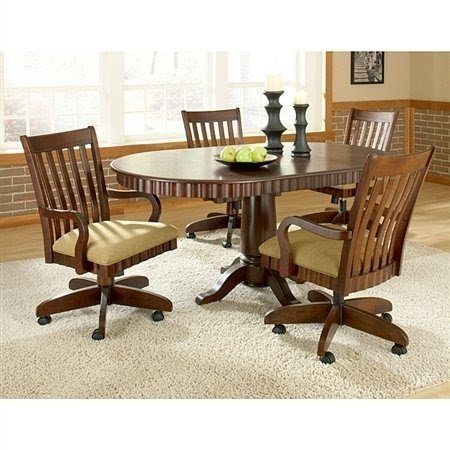 Dinette sets with casters shop wheels