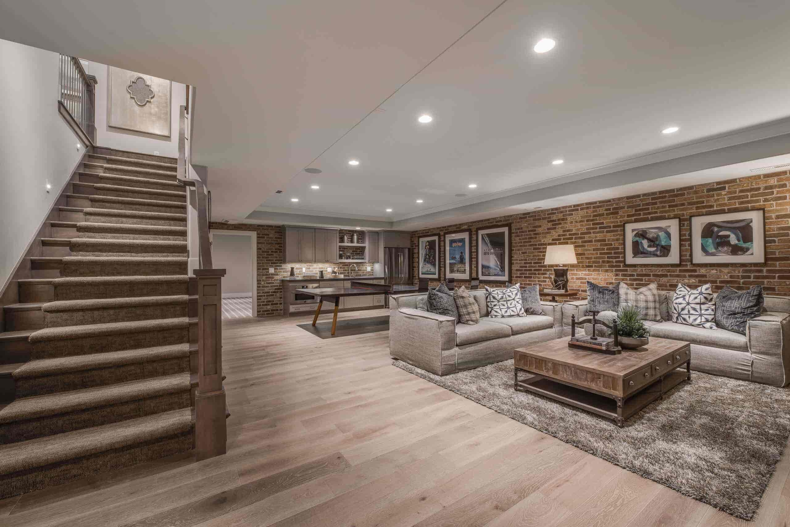 Basement interior design