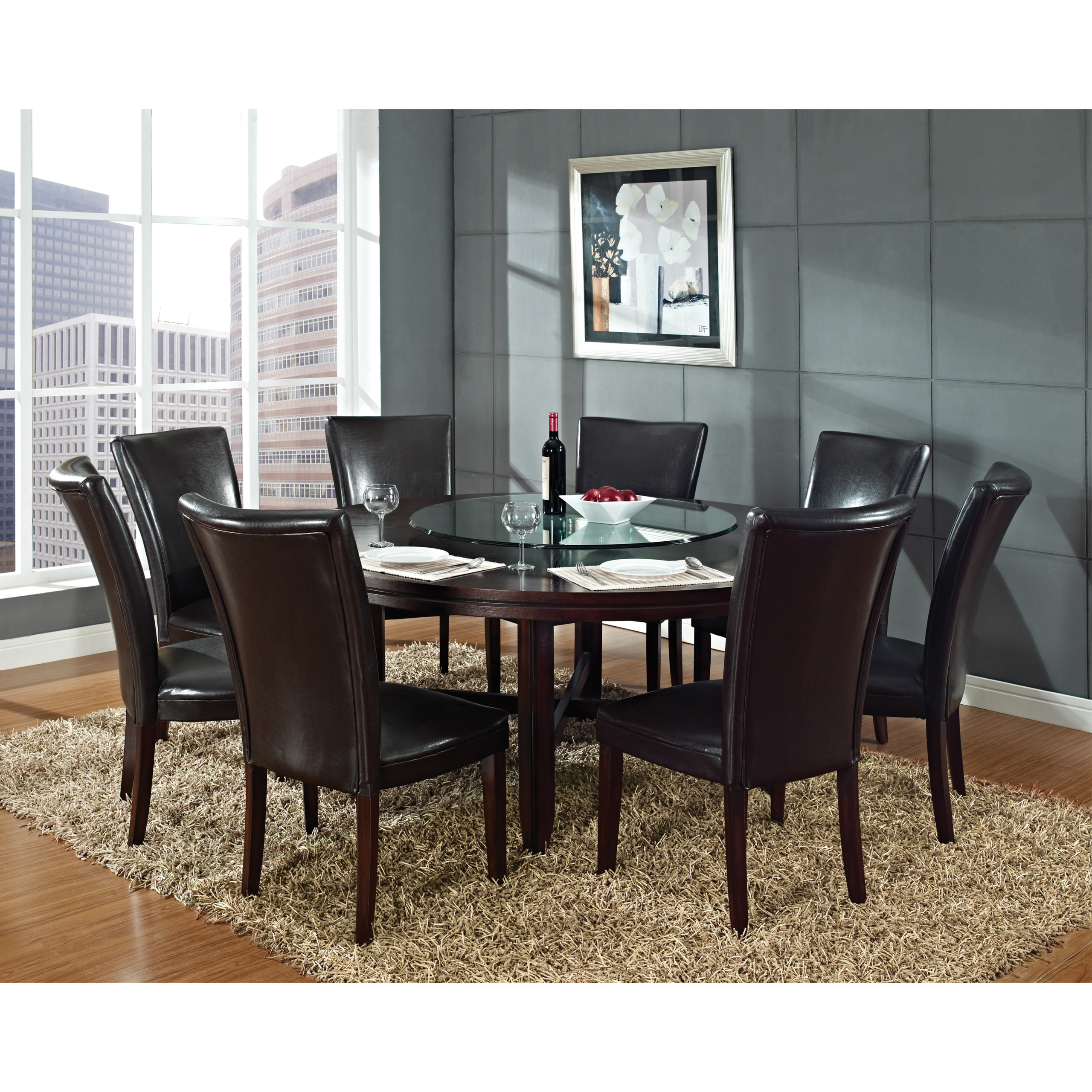 Round Dining Table For 6 Visualhunt, Mid Century Modern Round Dining Table Set For 6 Persons
