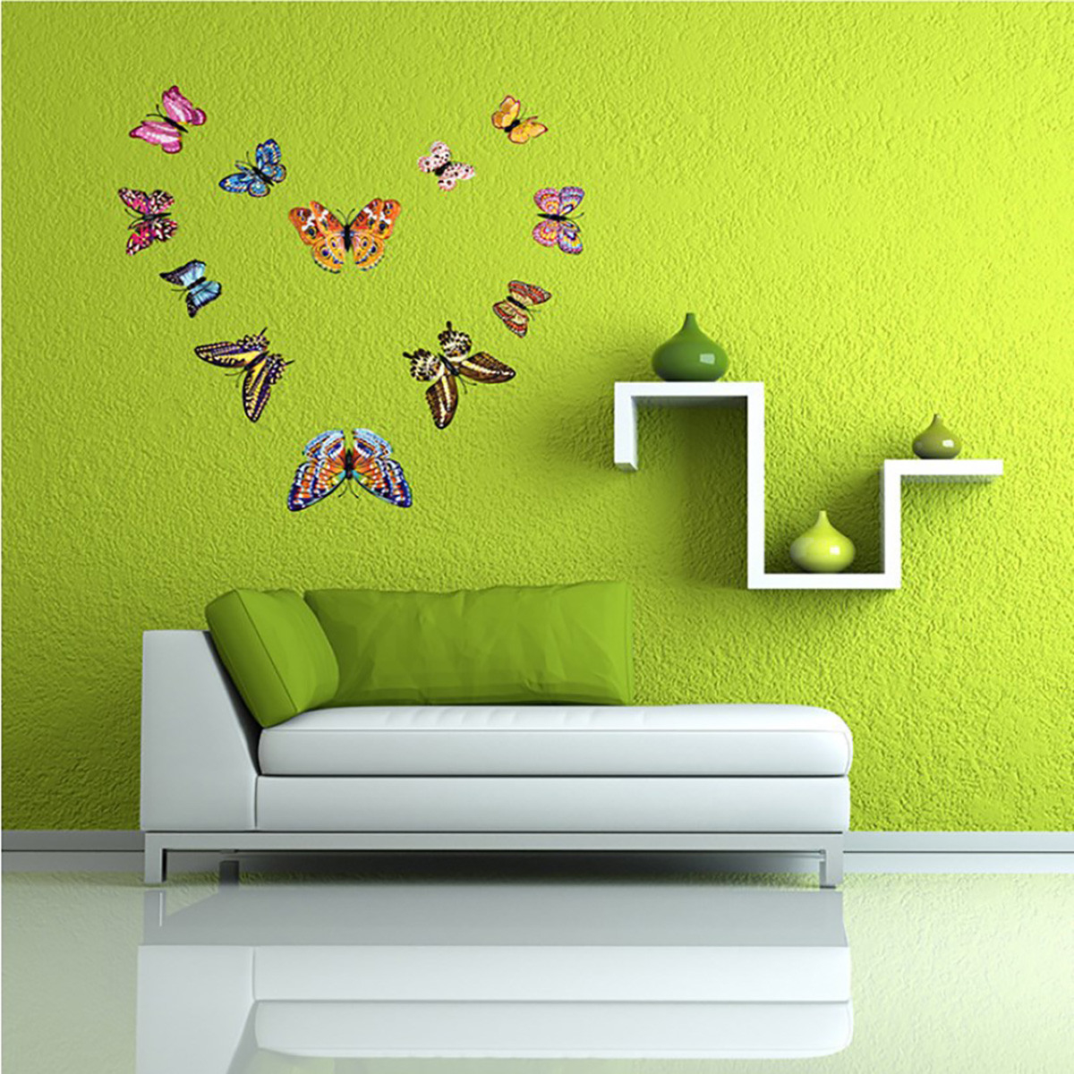 Cloud Mountain Chaise Lounge Leisure Lounger Bench Sofa Couch Living Room Furniture with Arm, White