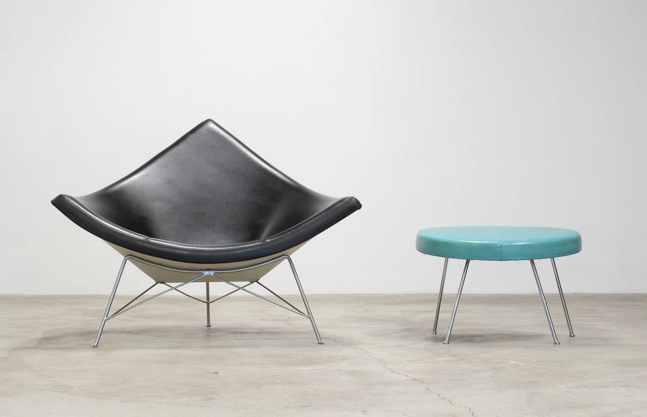Coconut Lounge Chair and Ottoman by George Nelson, 1950s ...