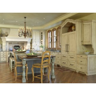 Contemporary French Country Sandstone Kitchen With ...