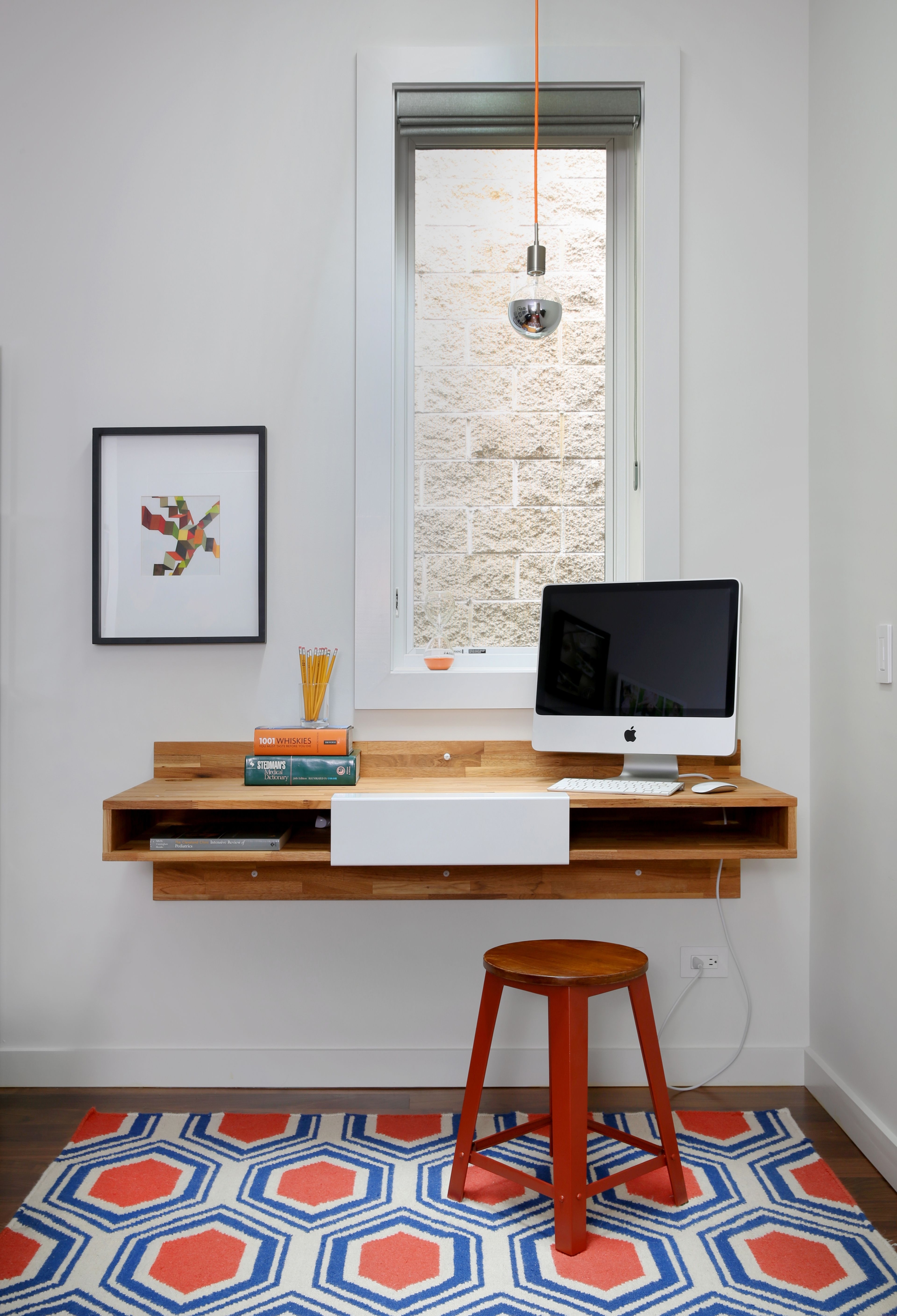 Cool Wall Mounted Desk for iMac Computer to Optimize your