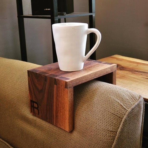 Sofa Table,Wood Tray Wood Gifts Couch Tray Coffee Table Armrest Tray Sofa Arm Table Zebrano Tree Sofa Tray Table Sofa Arm Tray 