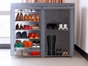 Deluxe Combinable Shoe Rack with Cover @ Crazy Sales -