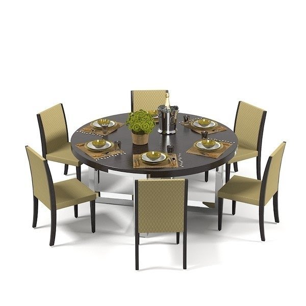 Round Dining Table For 6 You Ll Love In, Six Chair Round Dining Table