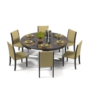 Round Dining Table For 6 Visualhunt, Round Outdoor Dining Table For 6 Canada