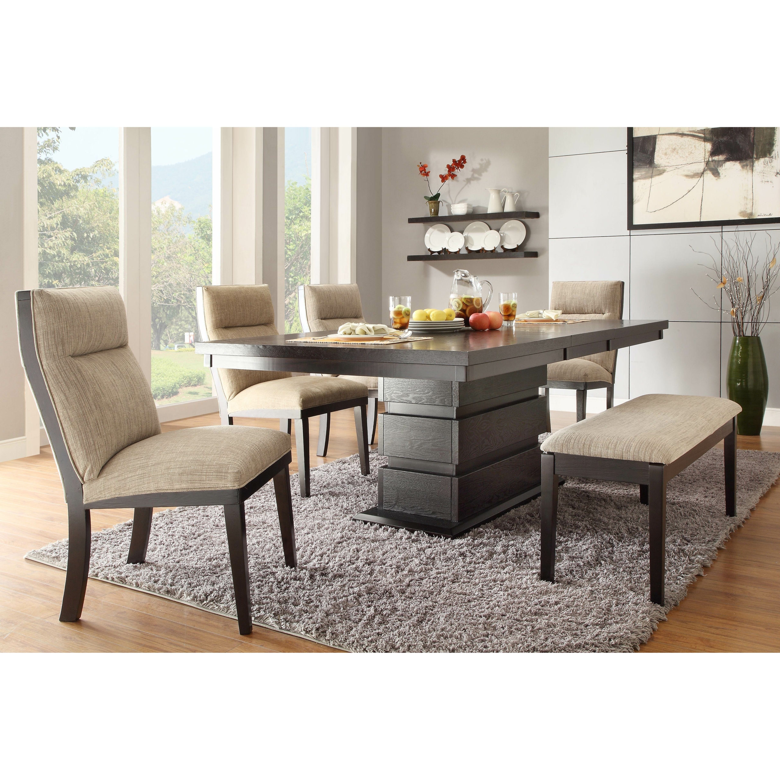 Dining Table With Bench Visualhunt, Dining Room Sets With Bench