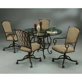 Dining Table On Casters Visual Hunt Dining Table Furniture Set Caster Chairs