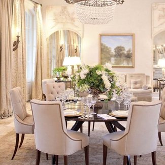 formal round dining room sets