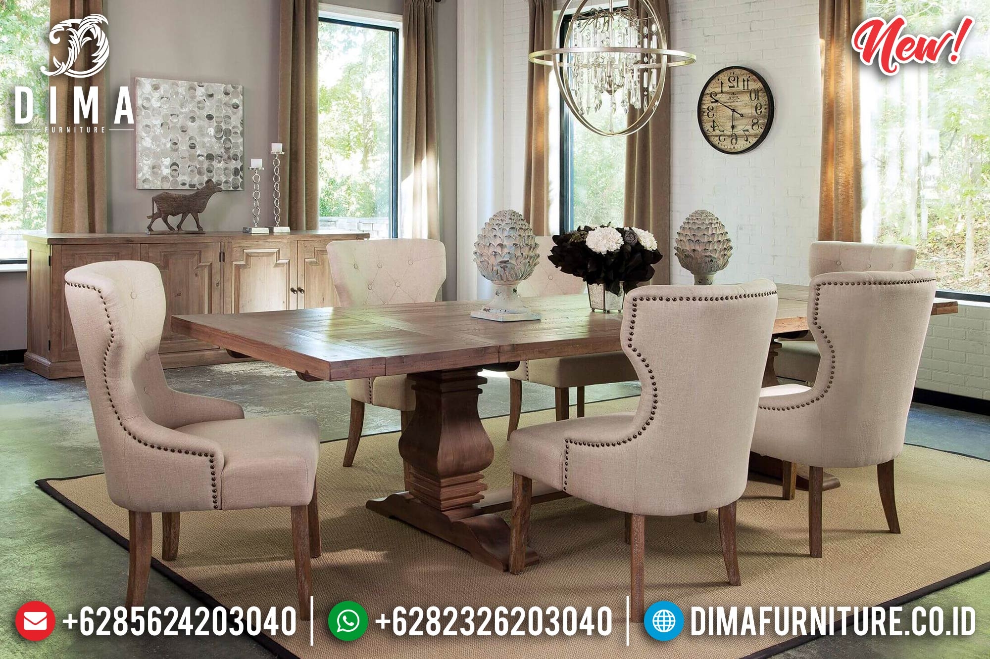 Double Pedestal Dining Room Table | Mahogany Dining Room ...