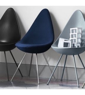 Drop Chromed Legs Chair Fritz Hansen - Milia Shop