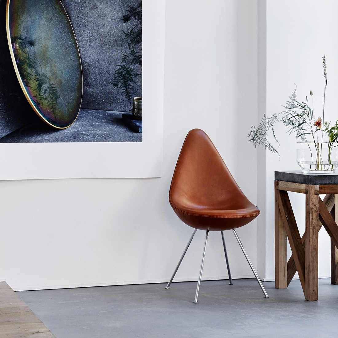 Drop™ chair, fully upholstered