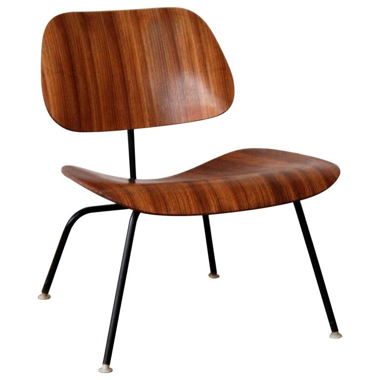 Eames LCM Zebra Wood Lounge Chair at 1stdibs