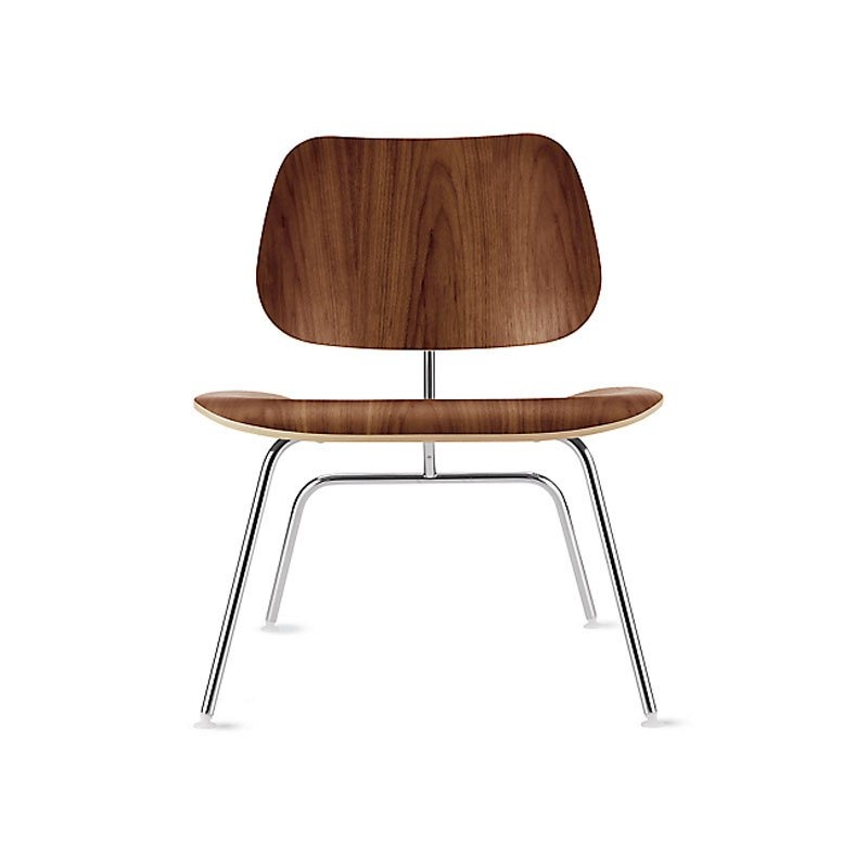 Eames Molded Plywood Lounge Chair with Wood Base - Herman
