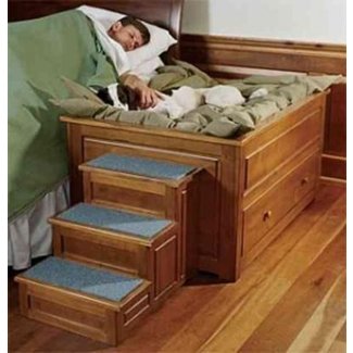 Dog Stairs For High Bed Visualhunt, Bed Frame With Dog Bed Attached