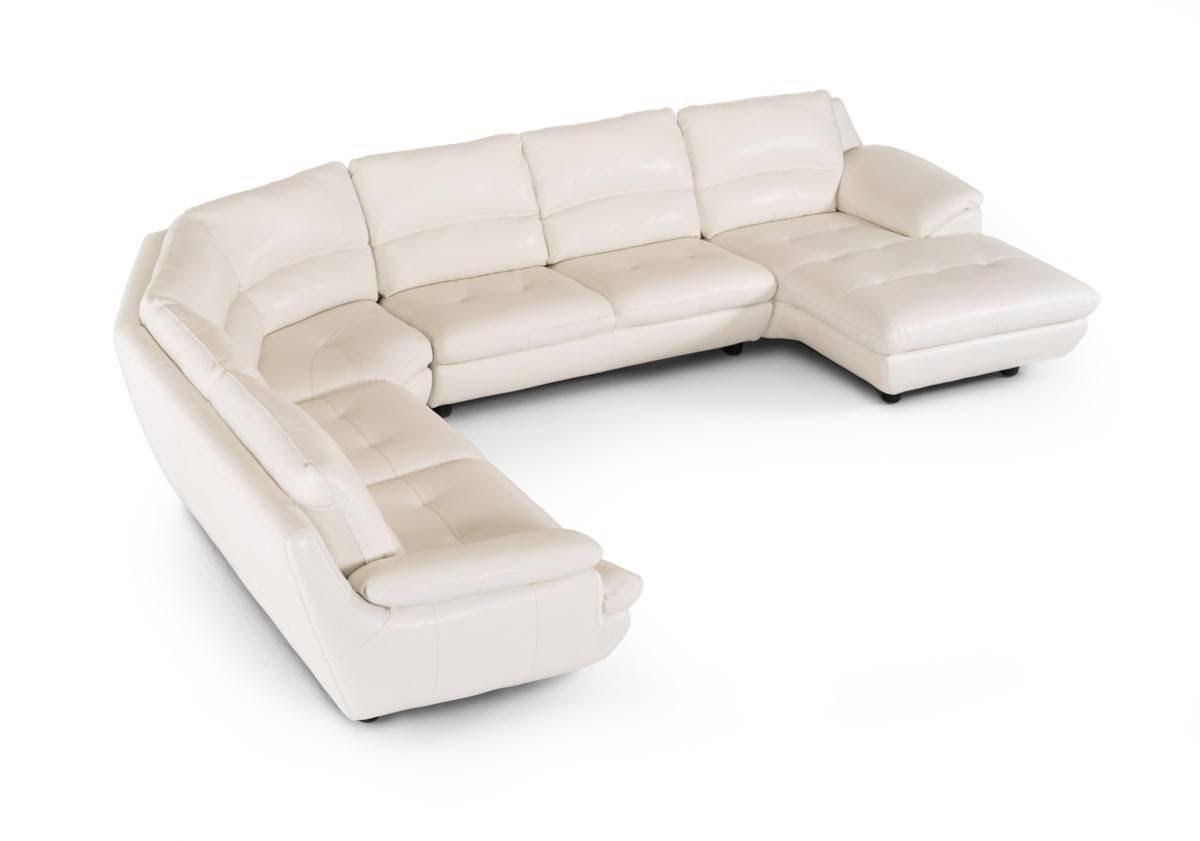 Elite Top Grain Leather Sectional Fresno California VIG ...