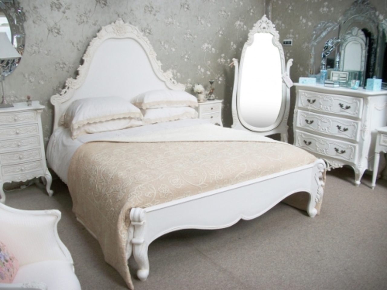 White French Country Bedroom Furniture - French Provincial Bedroom