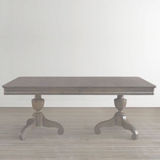 Double Pedestal Dining Table Visual Hunt French Rustic Double Pedestal Dining Table