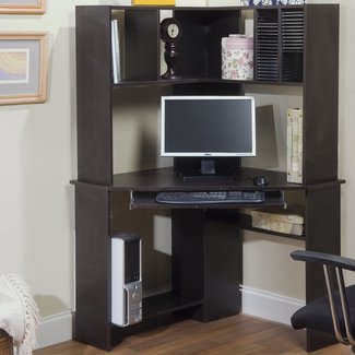 desk hutch corner computer morgan desks tms credenza shelves shelf office friedman target wayfair marketing storage systems cd room keyboard