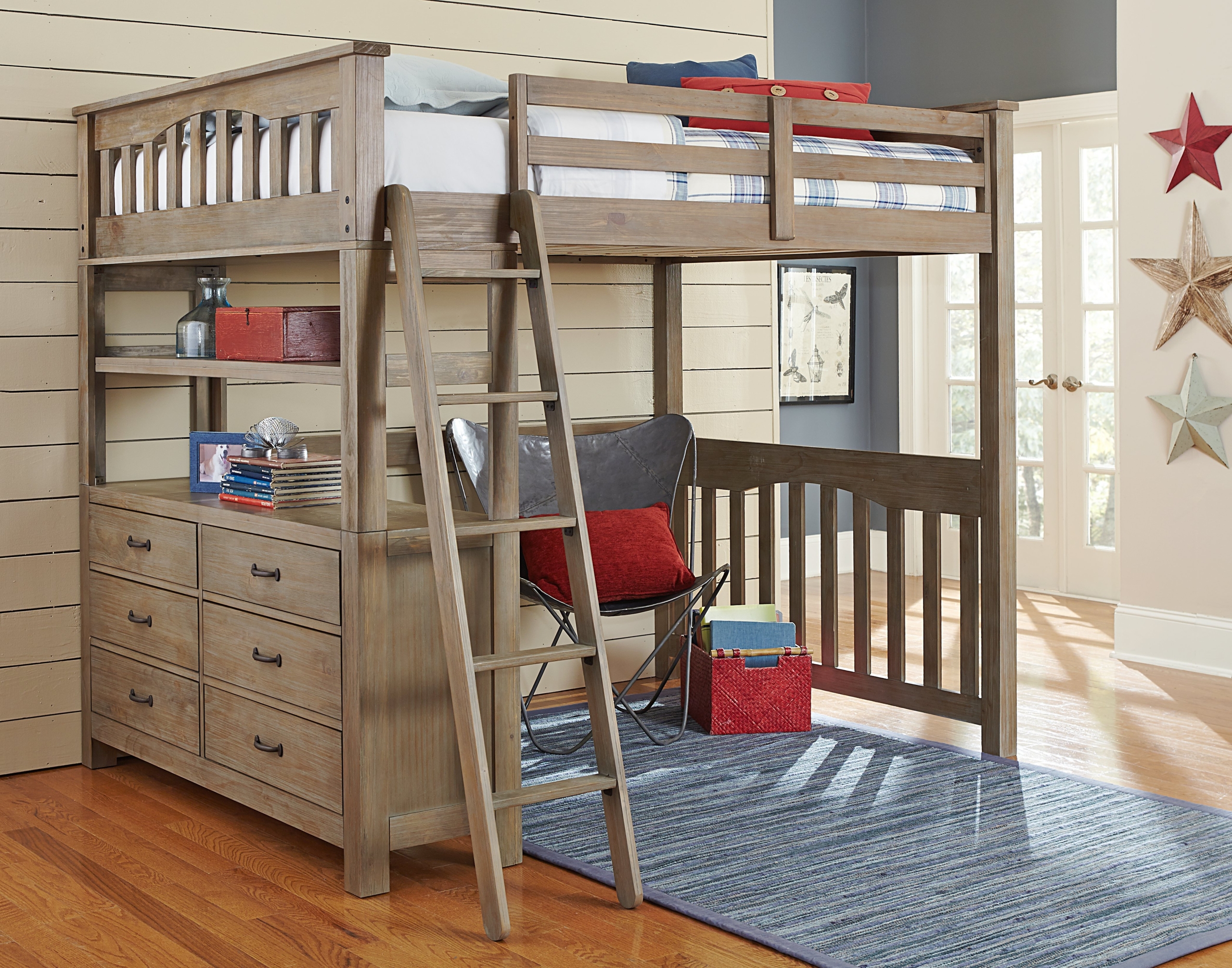 Full Size Loft Bed With Desk Visualhunt, Full Size Bunk Bed Mattress
