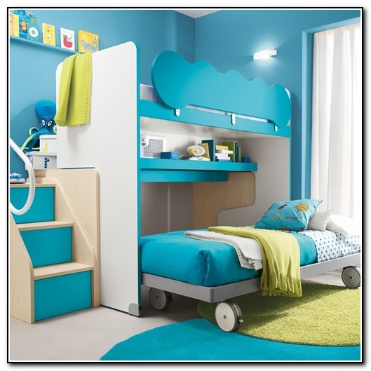 Full Size Loft Bed With Stairs You Ll, Bunk Bed With Desk And Stairs
