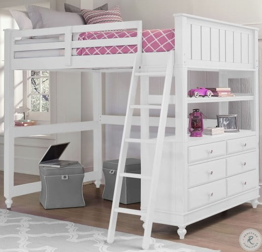 Full Size Loft Bed With Desk Visualhunt, Low Loft Bed With Storage And Desk Top
