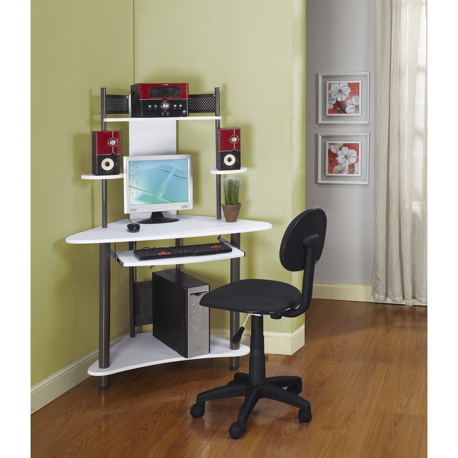 50 Computer Desk For Small Spaces, Compact Computer Desk With Shelves
