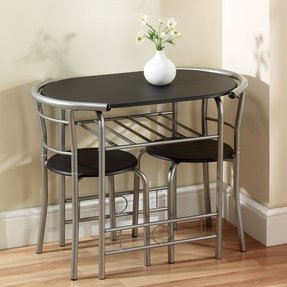 Space Saving Dining Table Compact, Kitchen Table And Chairs For Small Spaces