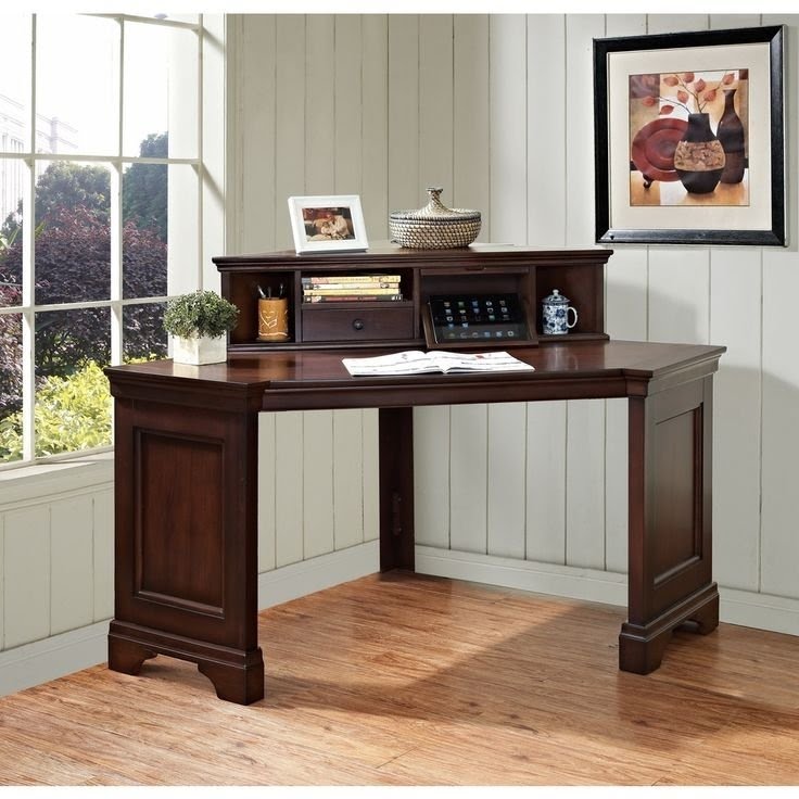 Corner Desk With Hutch Visualhunt, Corner Office Desk With Bookcase